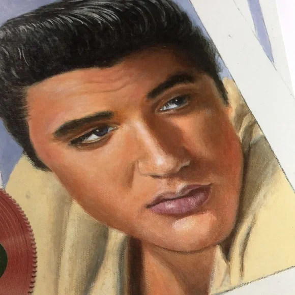 Elvis the king of hearts 16x12 tin picture - Picture 2 of 9